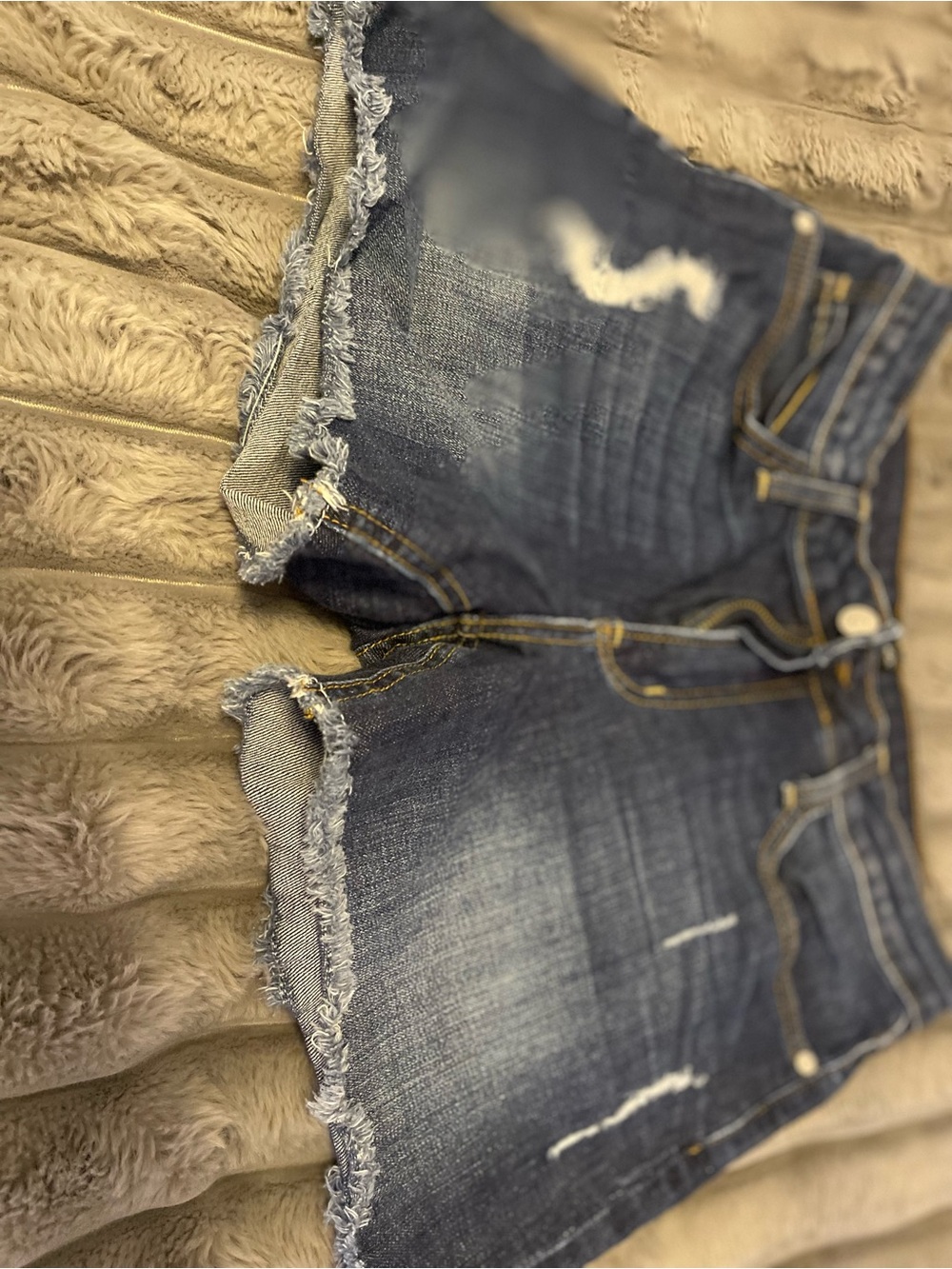 Just Black Dark Blue Denim Jeans with Contrast Stitching